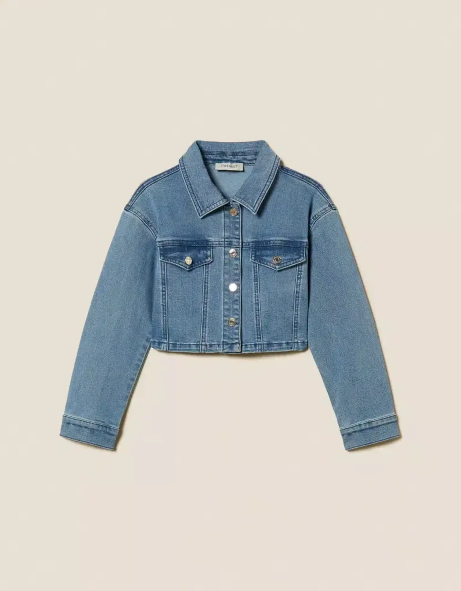 TWIN SET TWIN SET Jeansjasje denim blue