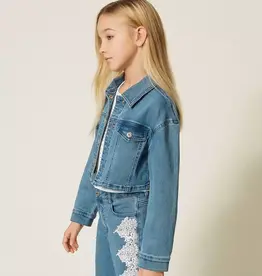TWIN SET TWIN SET Jeansjasje denim blue