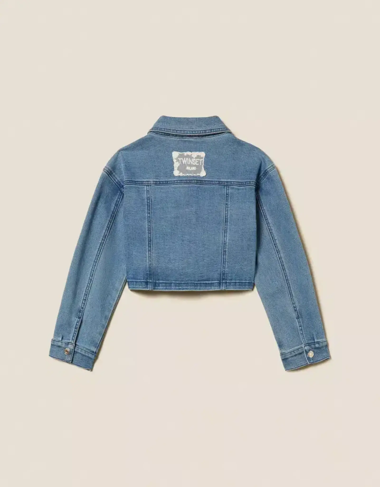 TWIN SET TWIN SET Jeansjasje denim blue