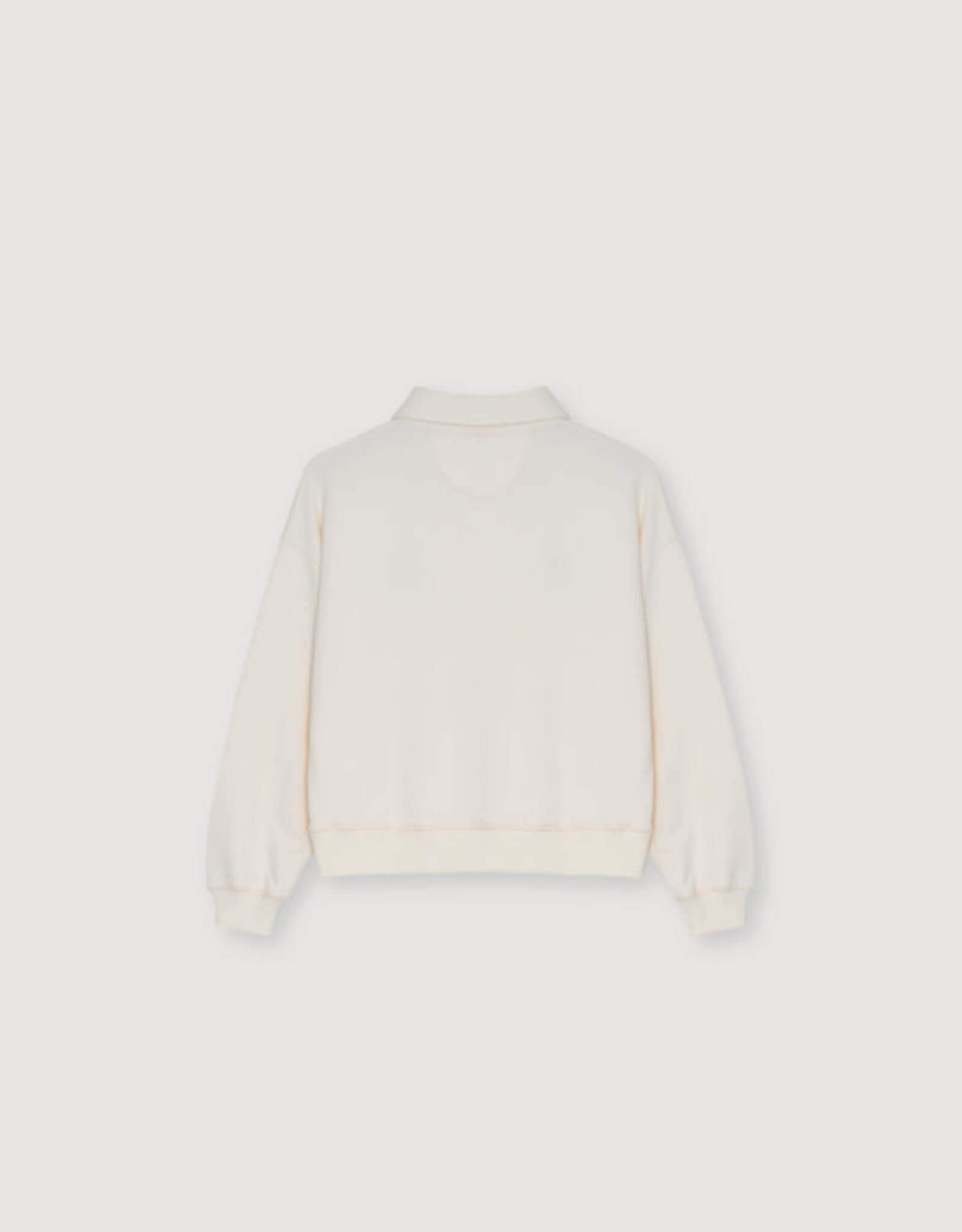 THE NEW SOCIETY THE NEW SOCIETY TNS logo teen polo ecru