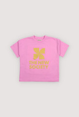 THE NEW SOCIETY THE NEW SOCIETY TNS logo t-shirt pink lavander