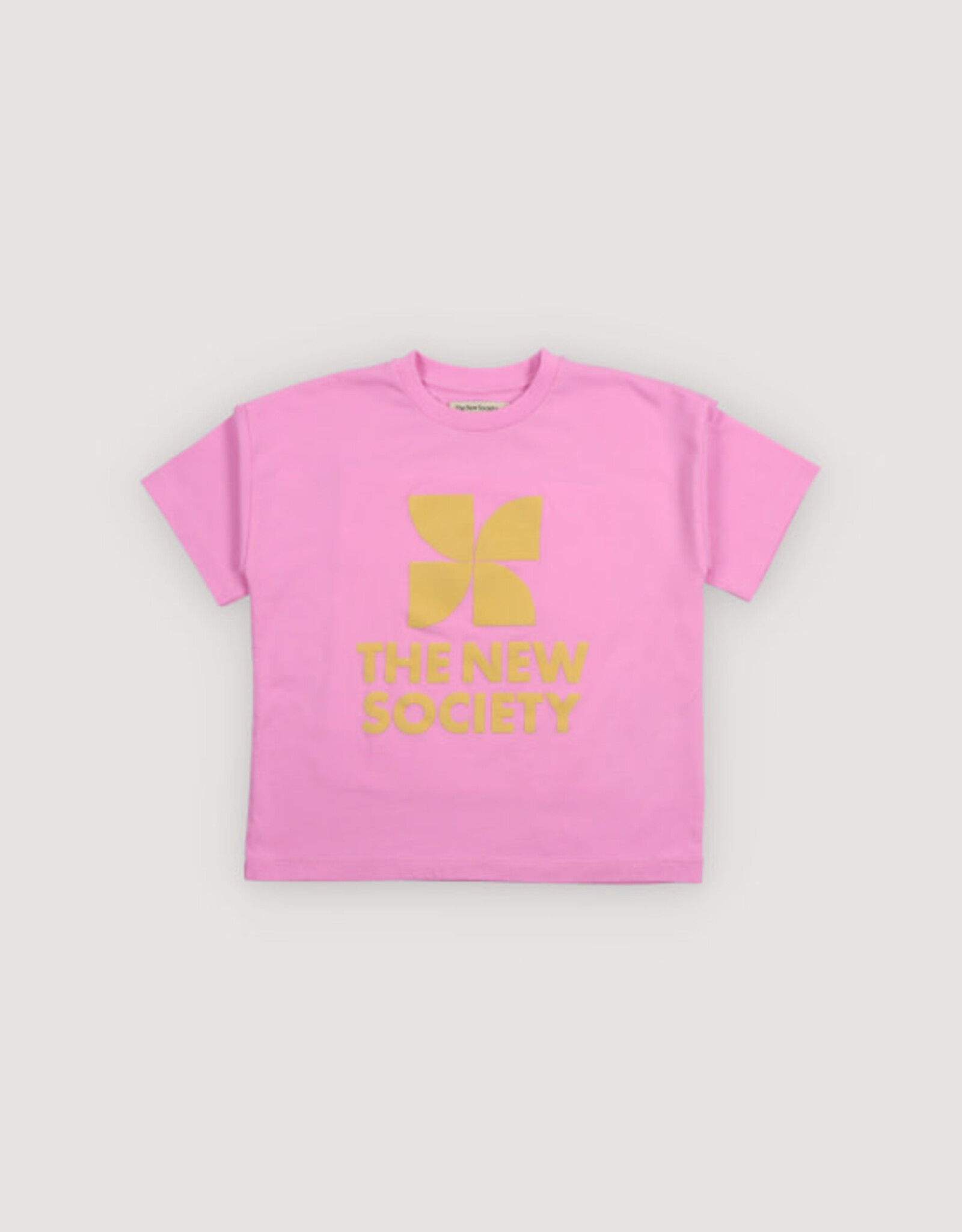 THE NEW SOCIETY THE NEW SOCIETY TNS logo t-shirt pink lavander