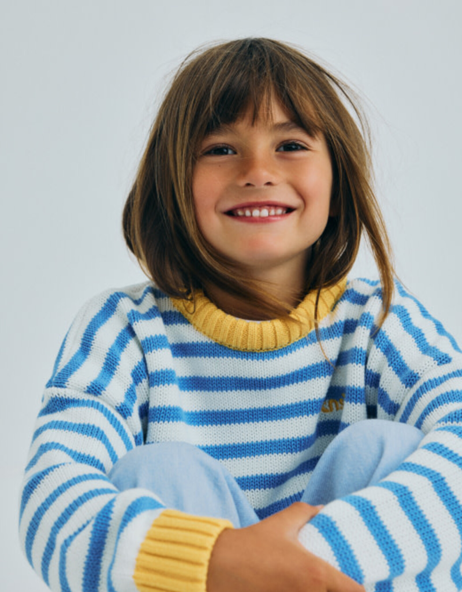 THE NEW SOCIETY THE NEW SOCIETY Marigold jumper vista blue stripes