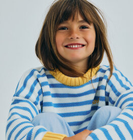 THE NEW SOCIETY THE NEW SOCIETY Marigold jumper vista blue stripes