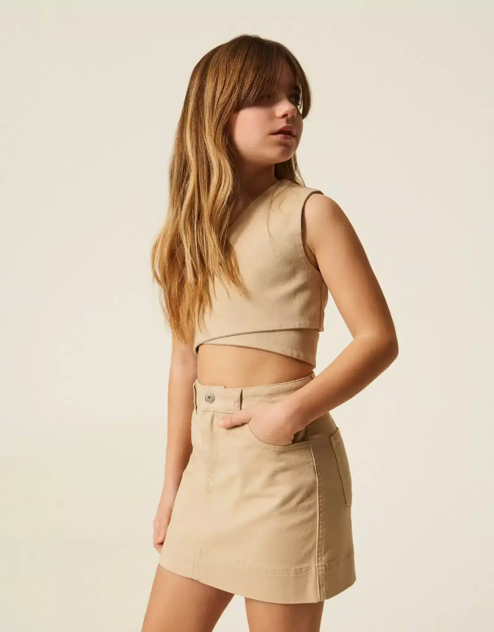 TWIN SET TWIN SET Rok beige