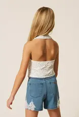 TWIN SET TWIN SET Jeansshort kant