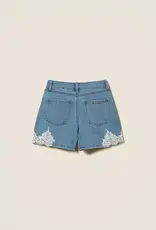 TWIN SET TWIN SET Jeansshort kant