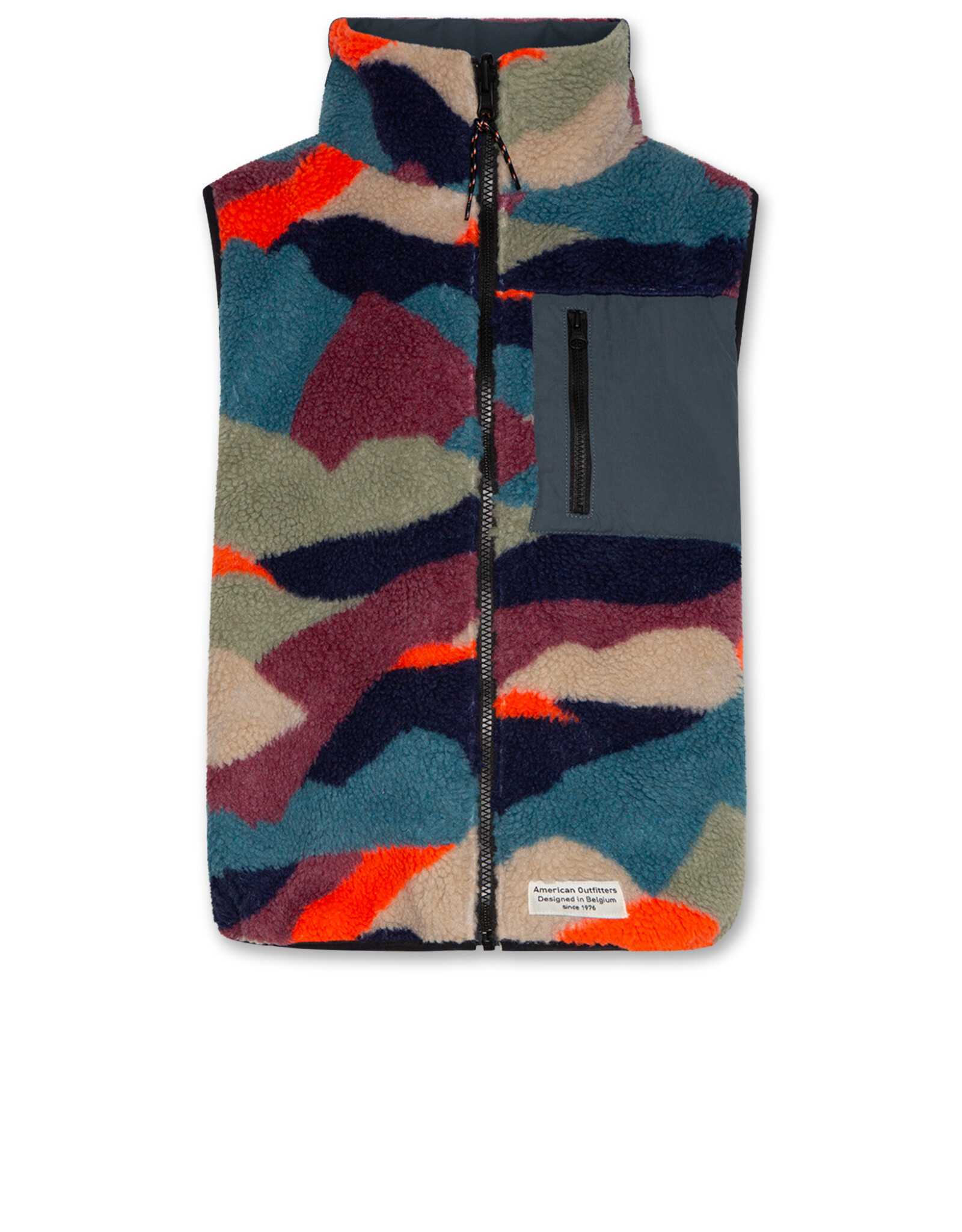 AMERICAN OUTFITTERS Ao76 Teddy reverse bodywarmer