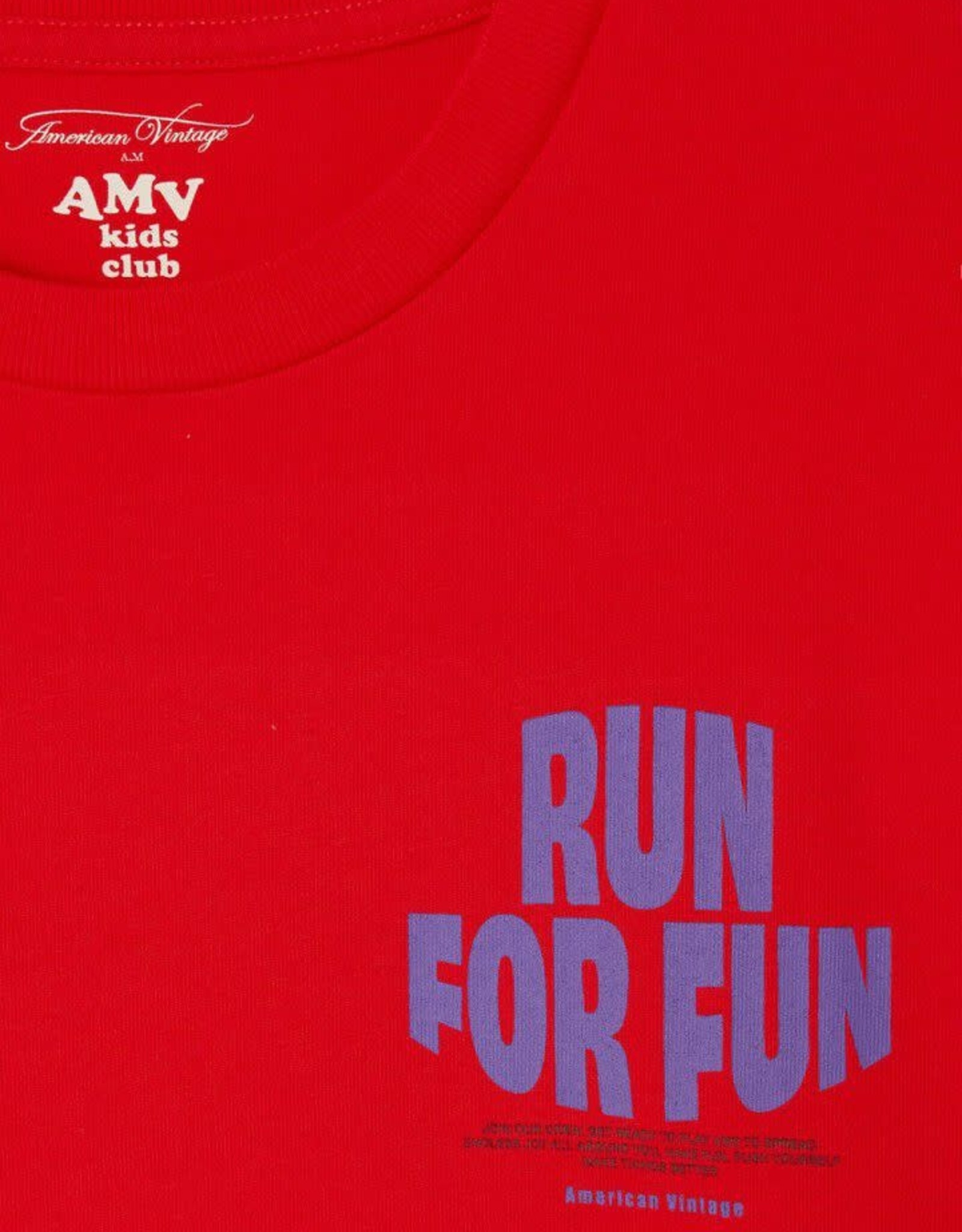 AMERICAN VINTAGE AMERICAN VINTAGE Fizvalley t-shirt LM fraise vintage
