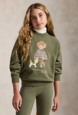 RALPH LAUREN RALPH LAUREN Sweater meisjes met beer kaki