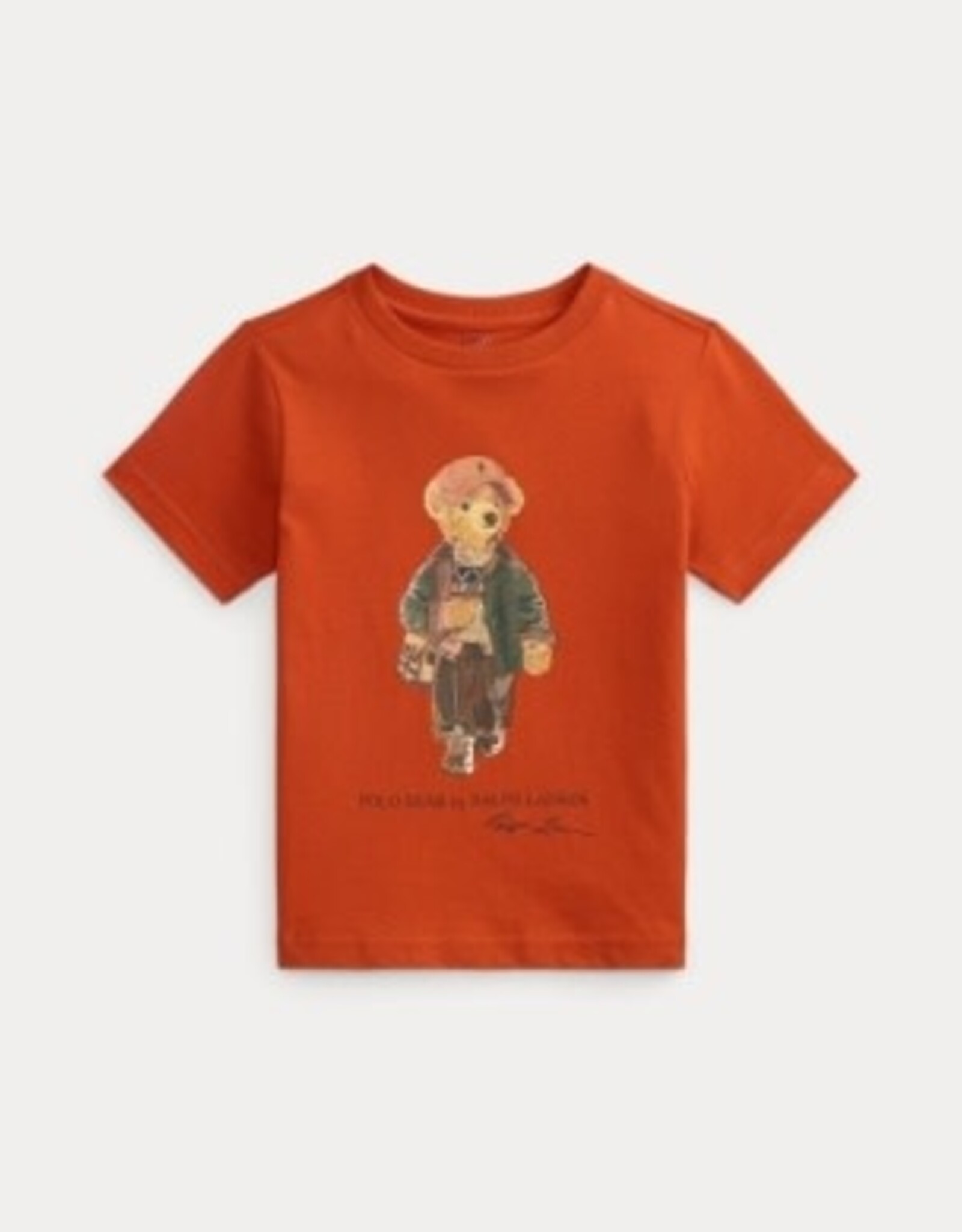 RALPH LAUREN RALPH LAUREN T-shirt met beer oranje