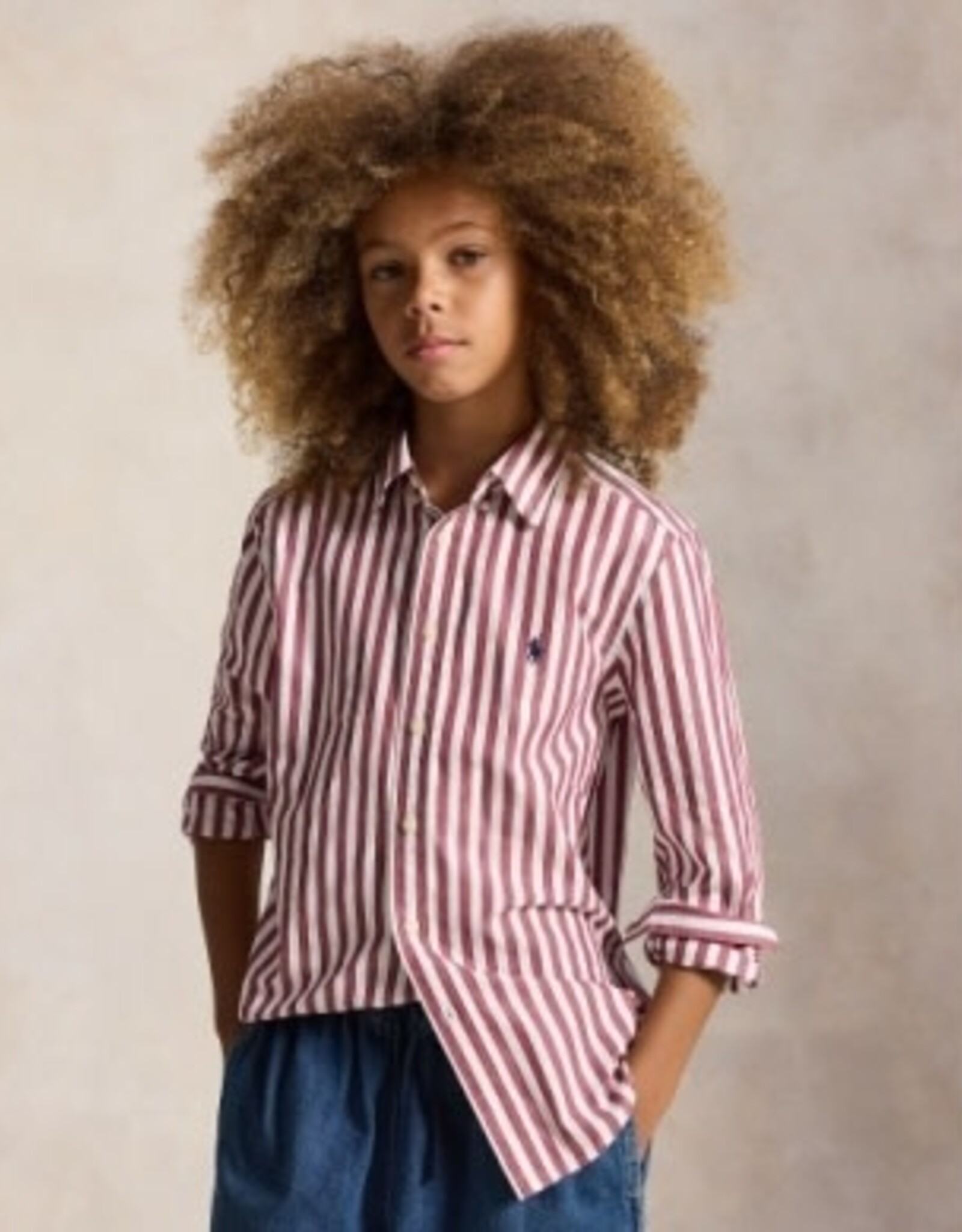 RALPH LAUREN RALPH LAUREN Hemd streep burgundy