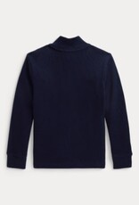 RALPH LAUREN RALPH LAUREN Sweater fijne rib half zip navy