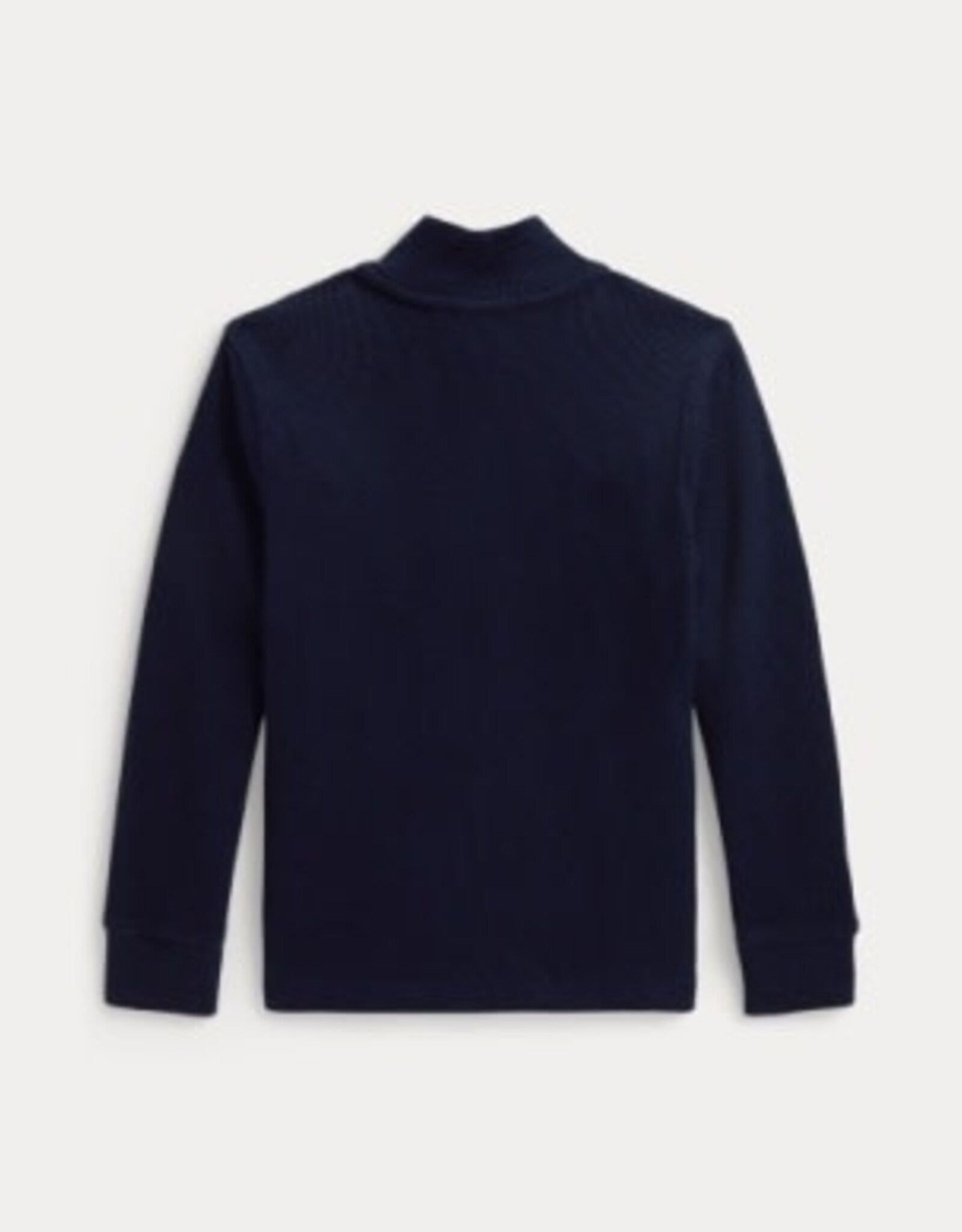 RALPH LAUREN RALPH LAUREN Sweater fijne rib half zip navy