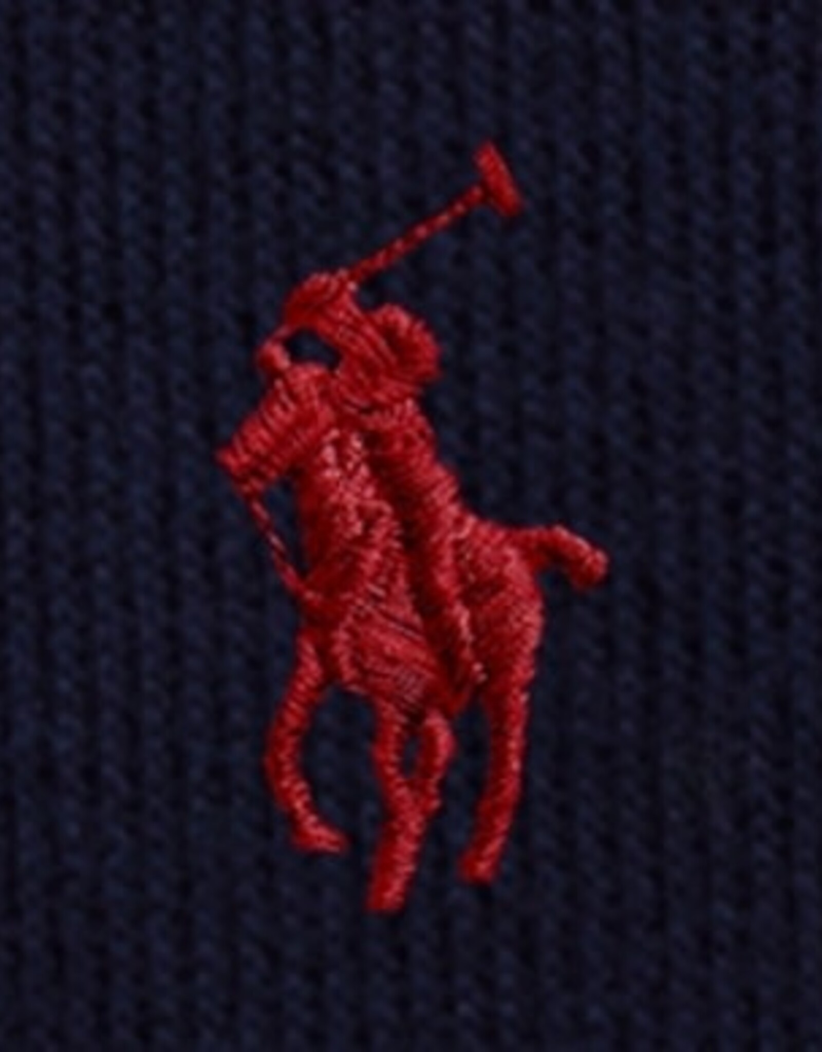 RALPH LAUREN RALPH LAUREN Sweater fijne rib half zip navy
