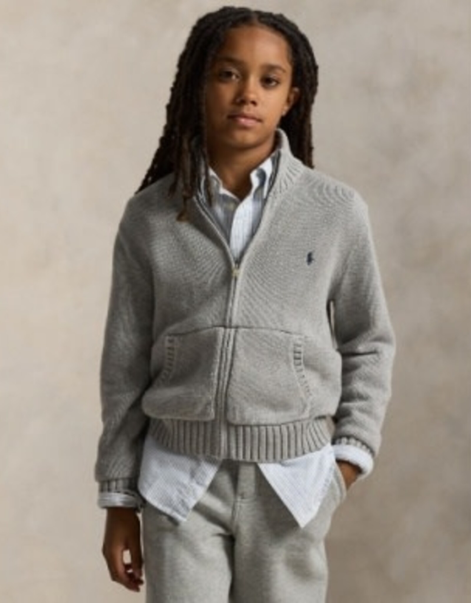 RALPH LAUREN RALPH LAUREN Pull met rits andover heather