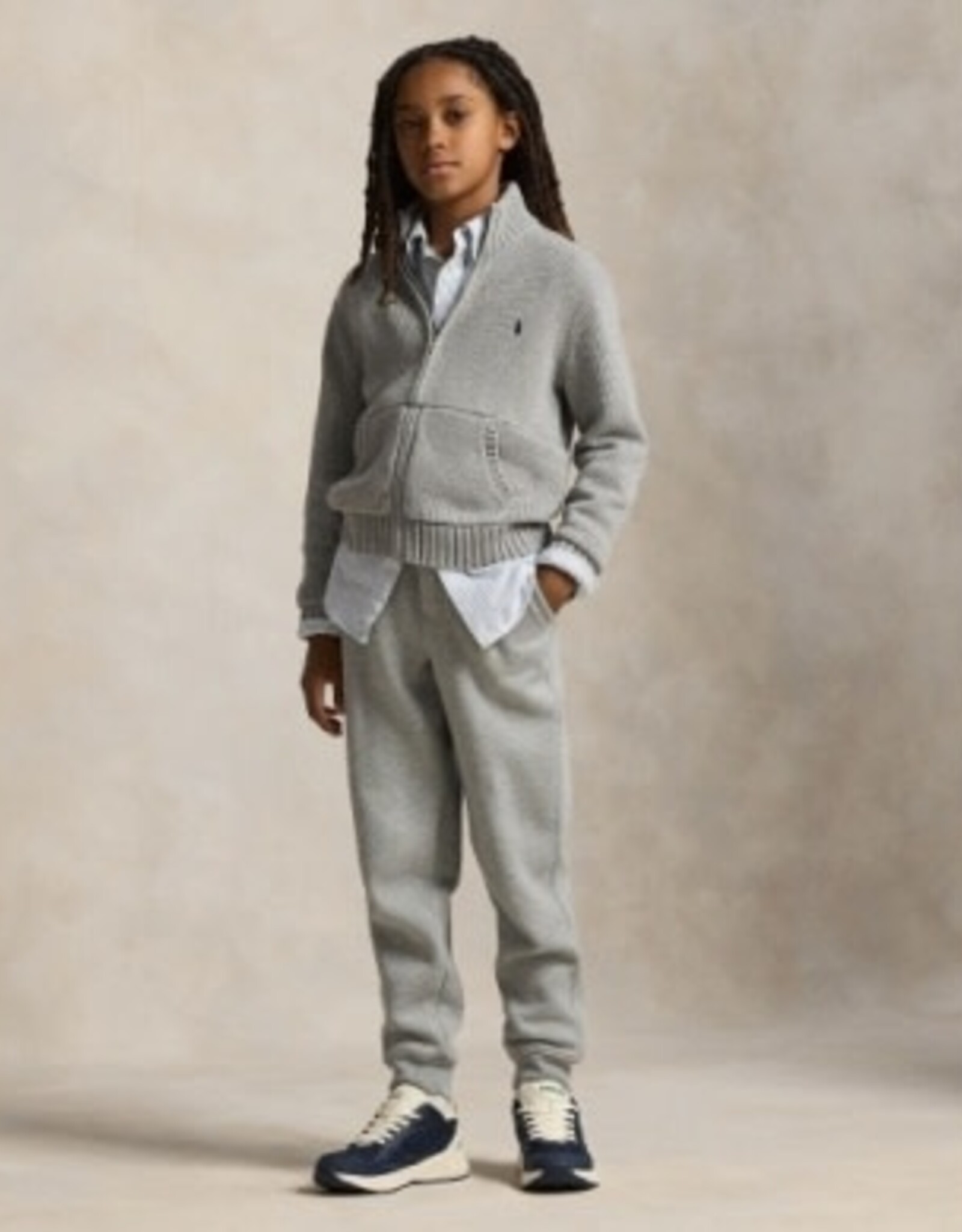 RALPH LAUREN RALPH LAUREN Pull met rits andover heather