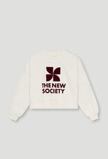 THE NEW SOCIETY THE NEW SOCIETY TNS logo teen sweatshirt whisper white