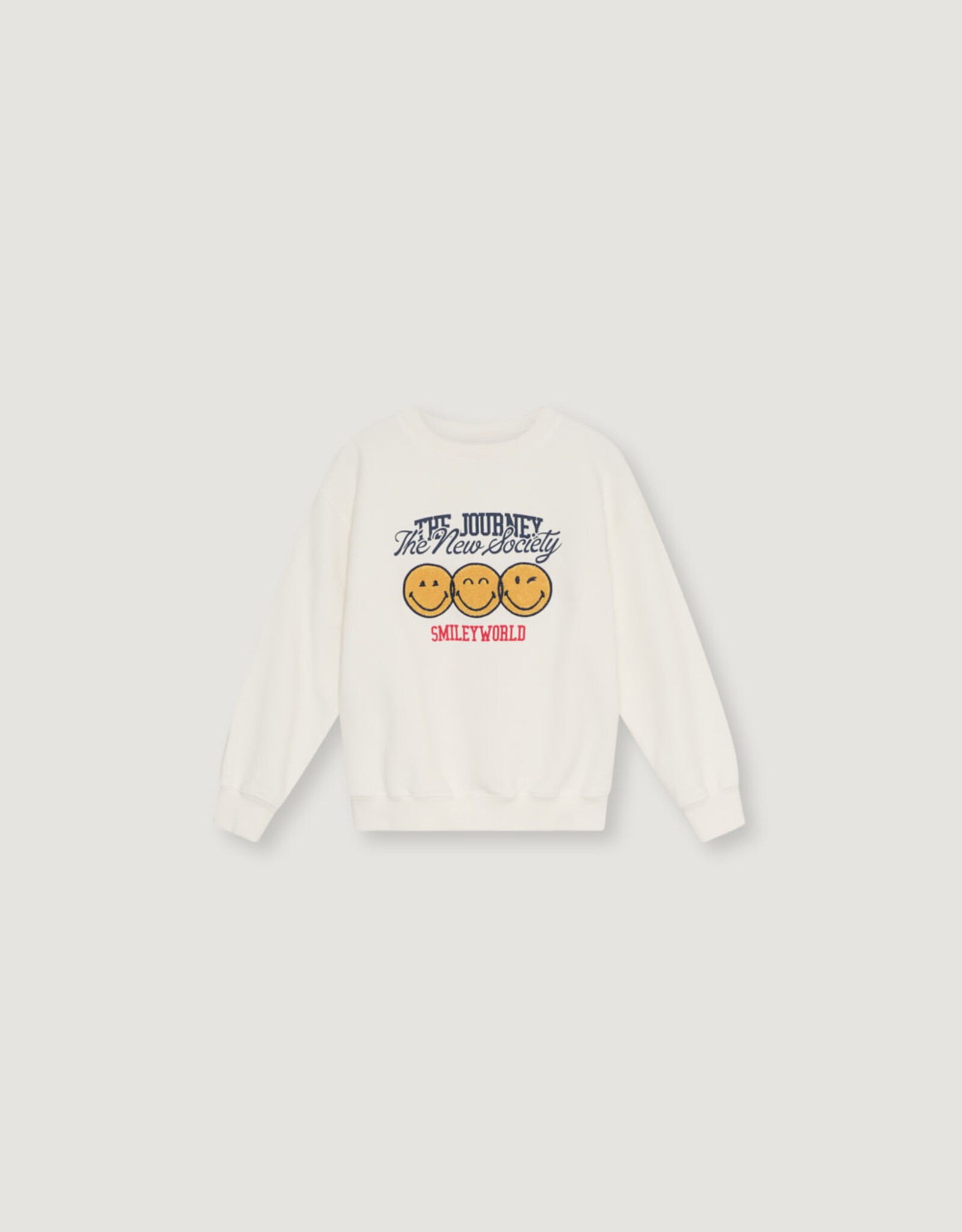 THE NEW SOCIETY THE NEW SOCIETY Smiley sweatshirt whisper white