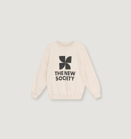 THE NEW SOCIETY THE NEW SOCIETY TNS logo sweatshirt whisper white melange