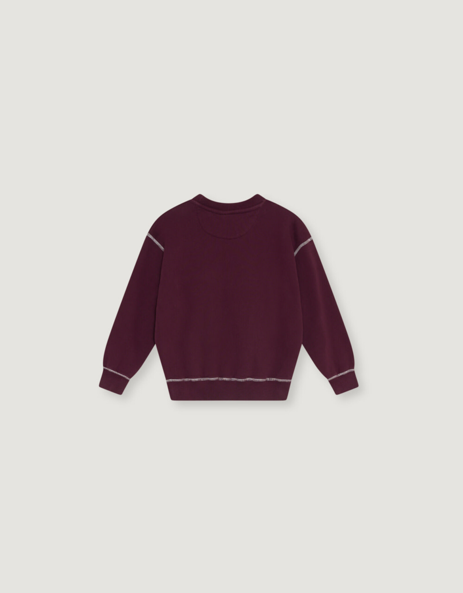 THE NEW SOCIETY THE NEW SOCIETY TNS logo sweatshirt wine
