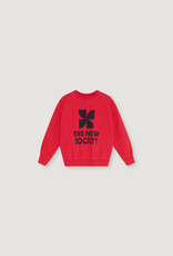 THE NEW SOCIETY THE NEW SOCIETY TNS logo sweatshirt chinese red