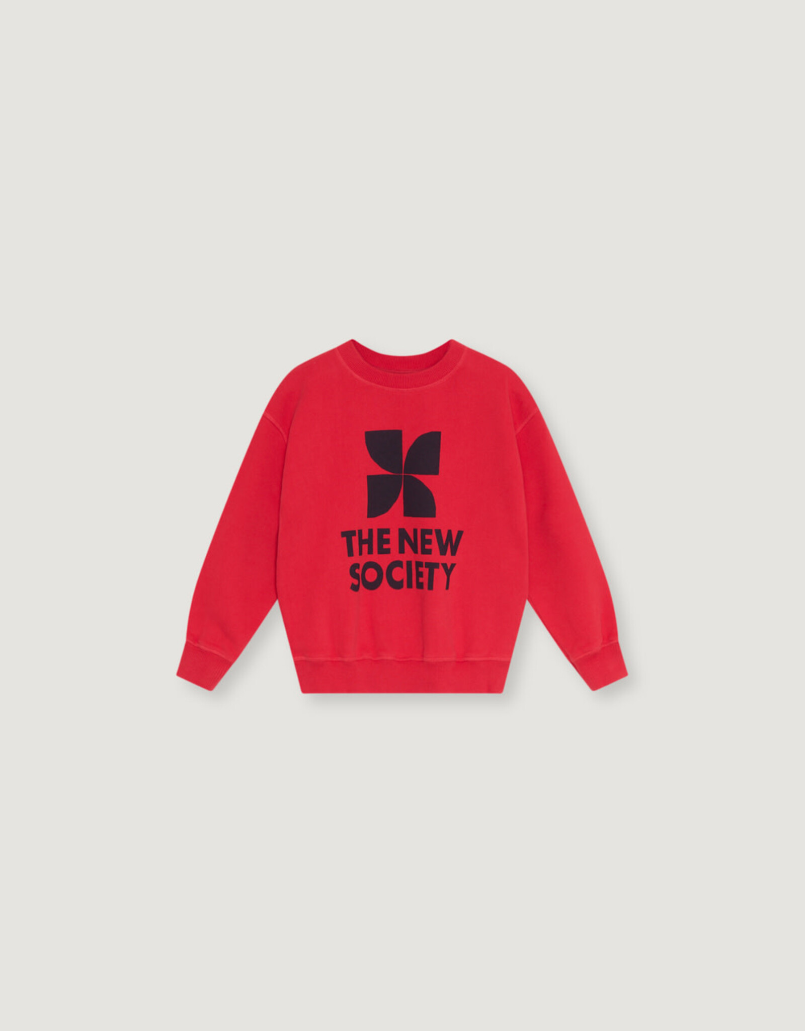 THE NEW SOCIETY THE NEW SOCIETY TNS logo sweatshirt chinese red