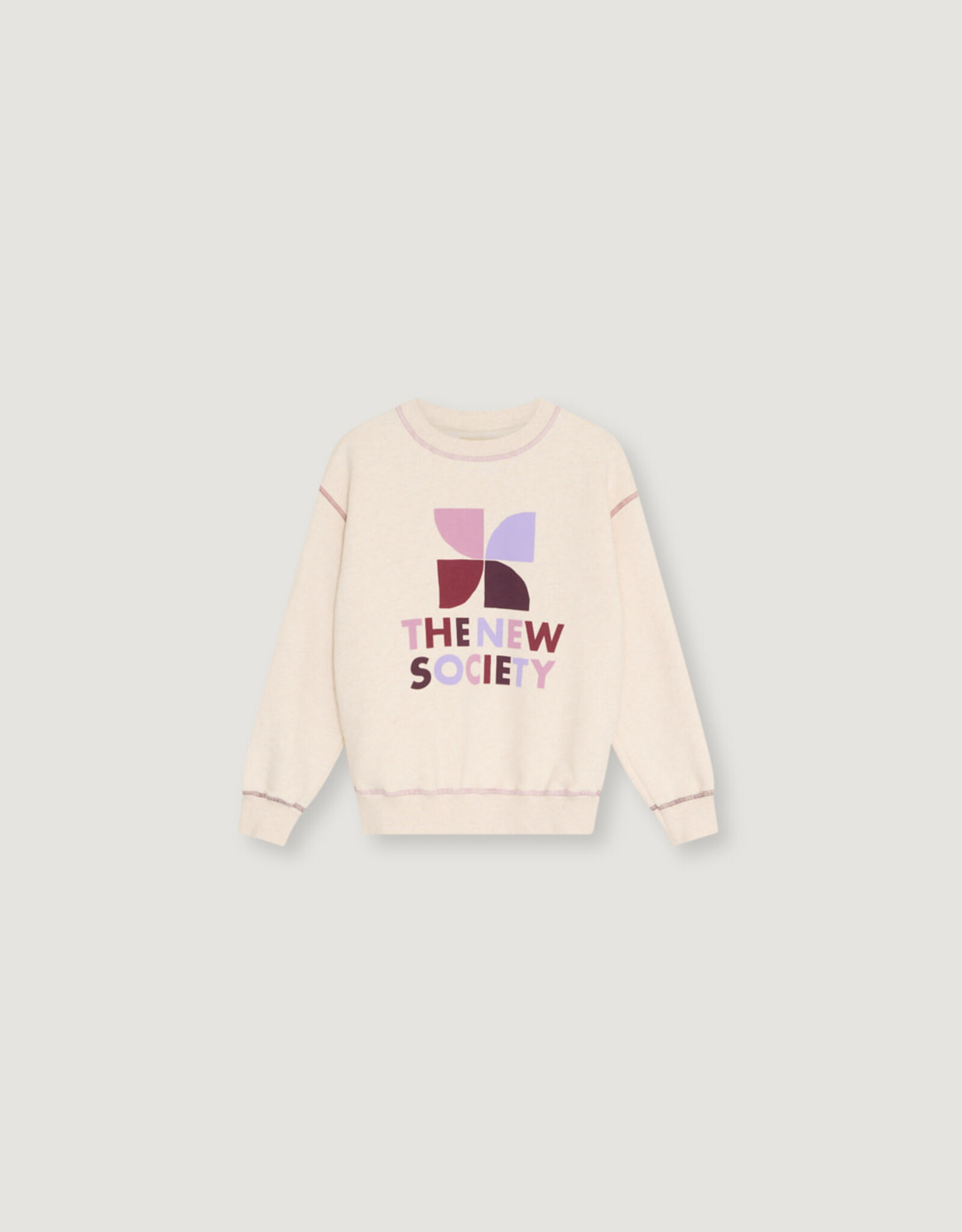 THE NEW SOCIETY THE NEW SOCIETY TNS logo sweatshirt whisper multicolor