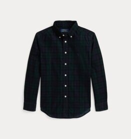 RALPH LAUREN RALPH LAUREN Hemd corduroy blauw/groen ruit