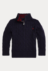 RALPH LAUREN RALPH LAUREN Kabelpull halfzipper blauw