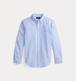 RALPH LAUREN RALPH LAUREN Hemd gestreept blauw/wit seersucker