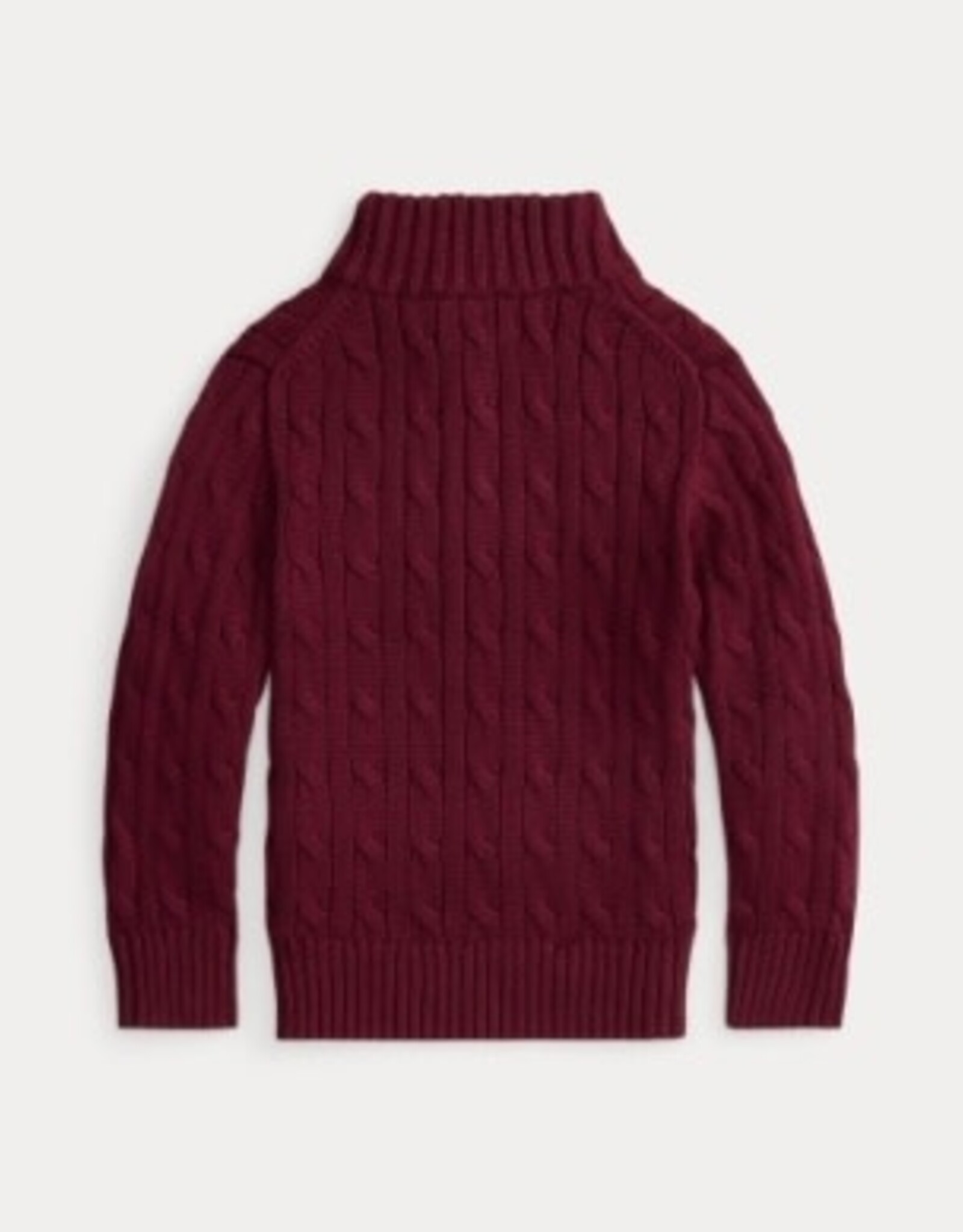 RALPH LAUREN RALPH LAUREN Pull rits bovenaan bordeaux