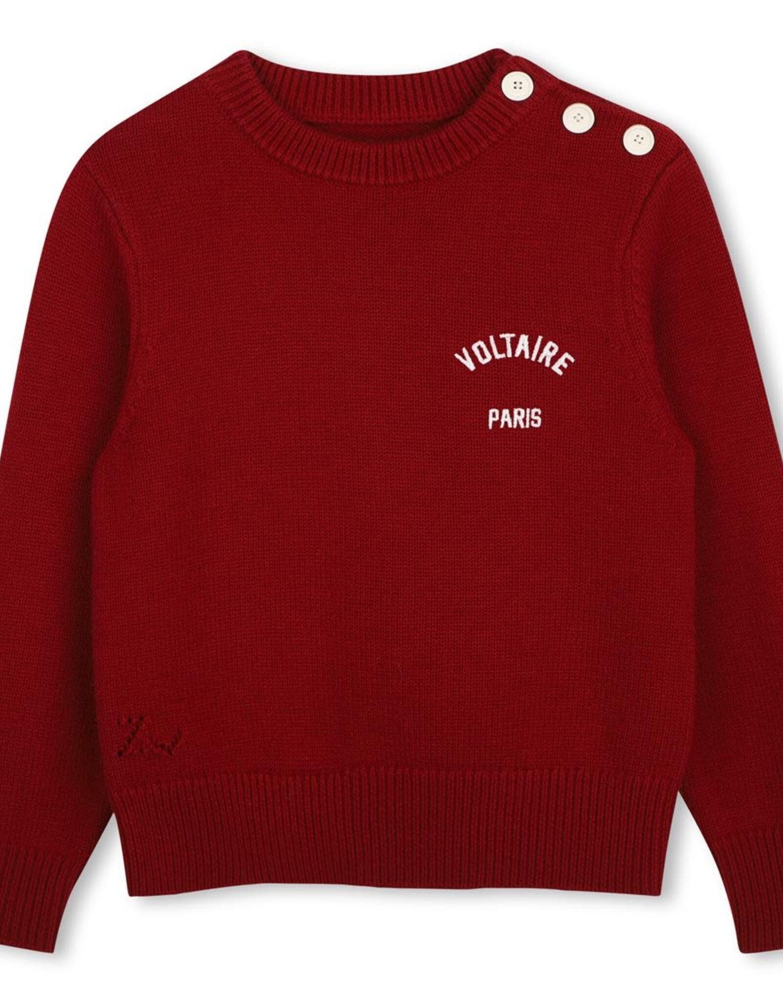 ZADIG & VOLTAIRE ZADIG&VOLTAIRE Pull bordeaux knoopjes
