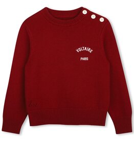ZADIG & VOLTAIRE ZADIG&VOLTAIRE Pull bordeaux knoopjes