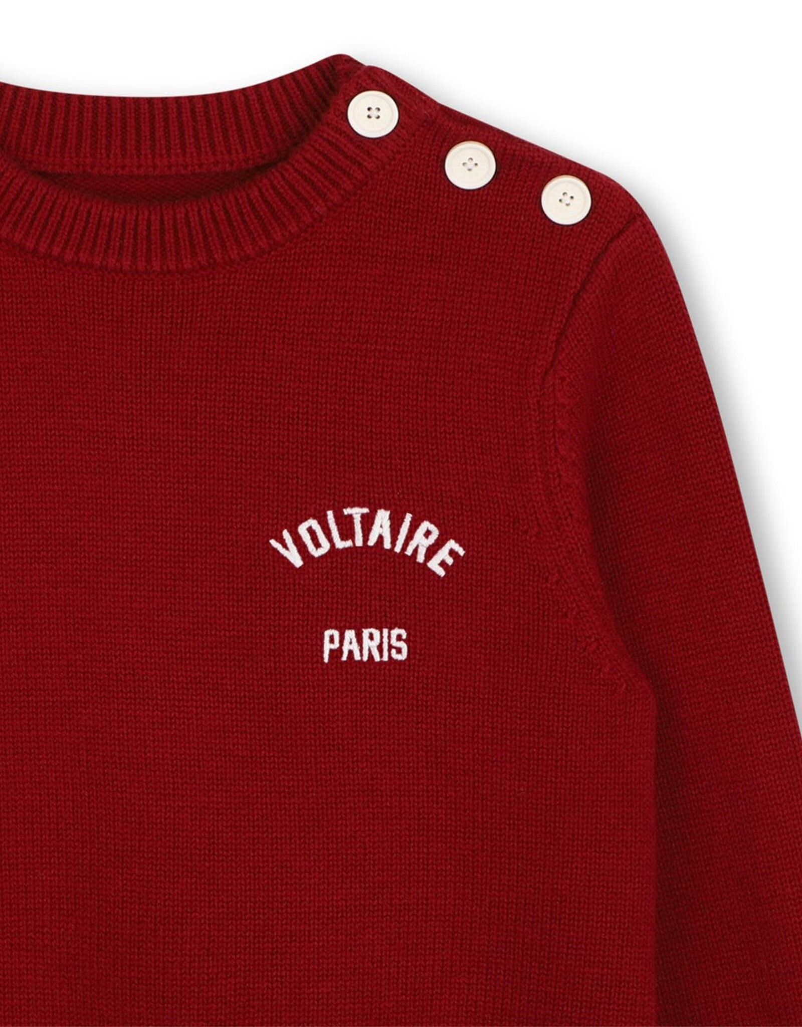 ZADIG & VOLTAIRE ZADIG&VOLTAIRE Pull bordeaux knoopjes