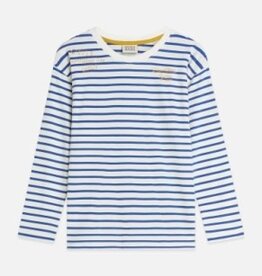SCOTCH & SODA SCOTCH & SODA T-shirt artwork LM strong blue stripe