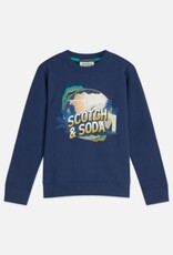 SCOTCH & SODA SCOTCH & SODA Sweatshirt artwork twilight blue