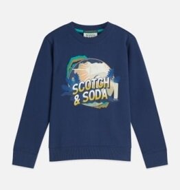 SCOTCH & SODA SCOTCH & SODA Sweatshirt artwork twilight blue