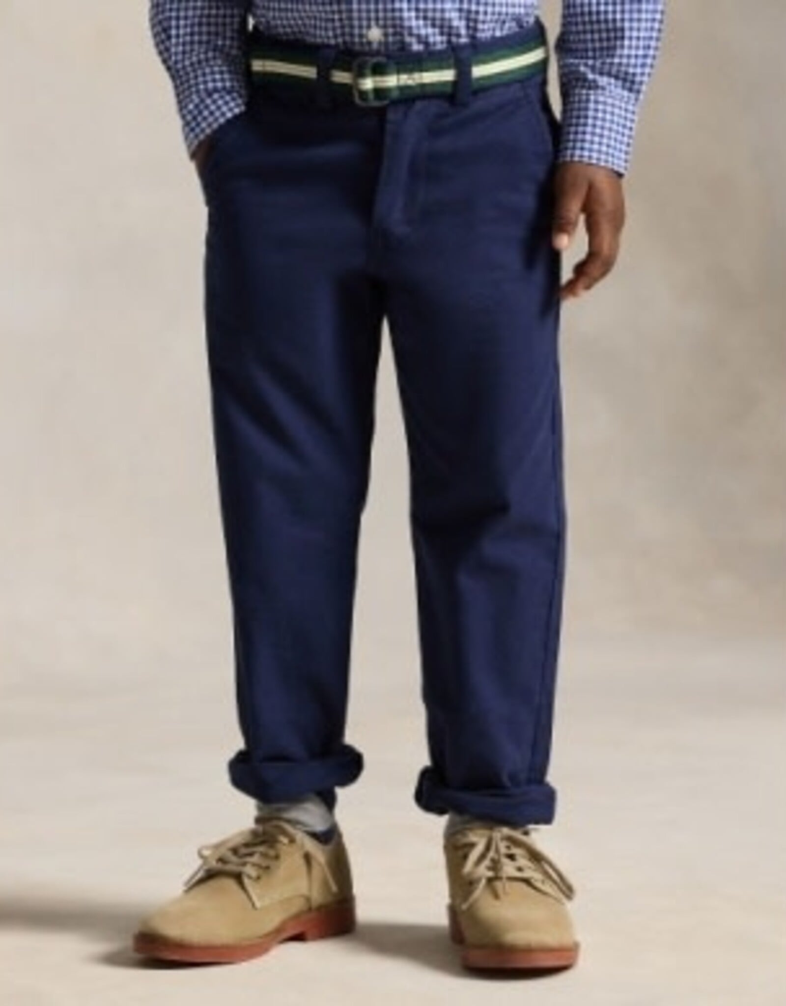 RALPH LAUREN RALPH LAUREN Broek donkerblauw met riem