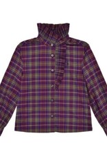 RALPH LAUREN RALPH LAUREN Blouse meisjes geruit kaki/paars