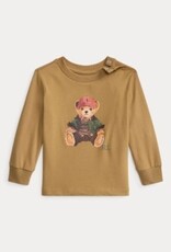 RALPH LAUREN RALPH LAUREN T-shirt baby met beer camel