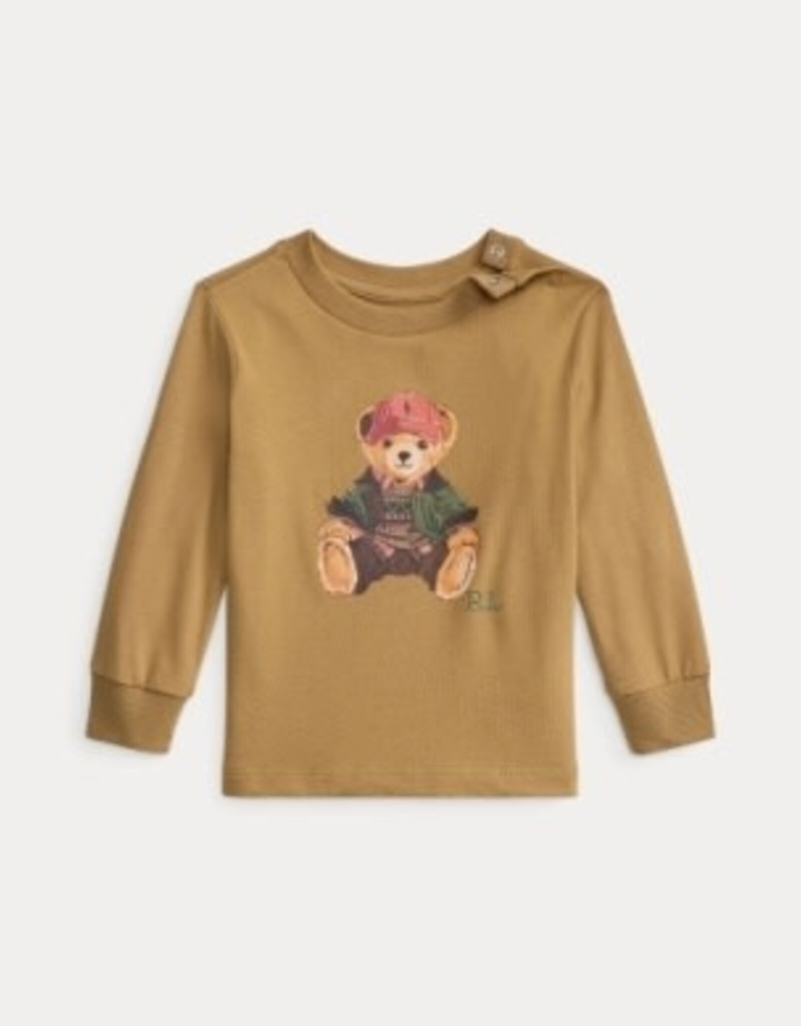 RALPH LAUREN RALPH LAUREN T-shirt baby met beer camel