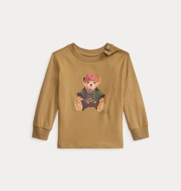 RALPH LAUREN RALPH LAUREN T-shirt baby met beer camel