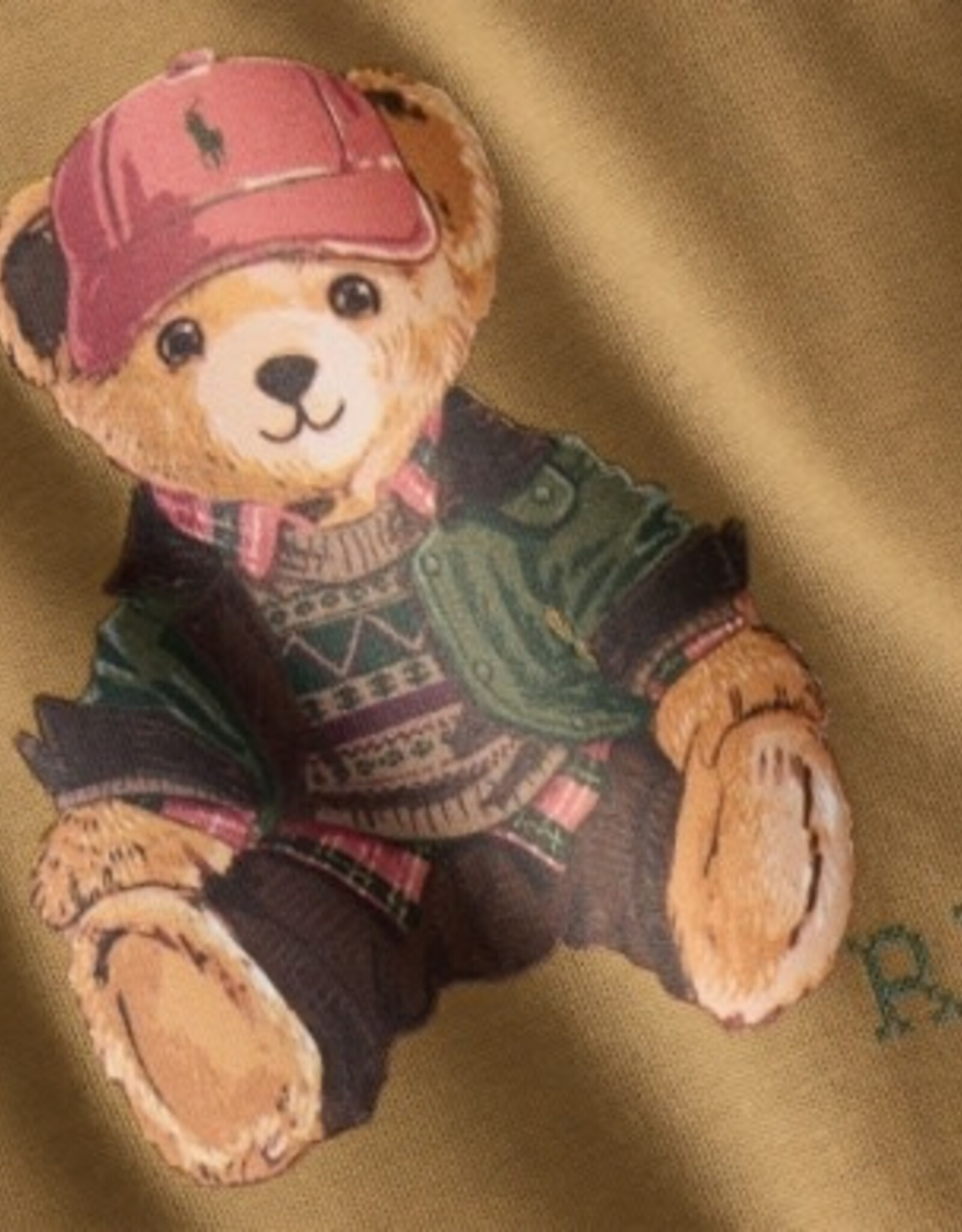 RALPH LAUREN RALPH LAUREN T-shirt baby met beer camel