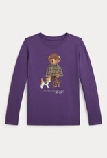 RALPH LAUREN RALPH LAUREN T-shirt meisjes met beer paars