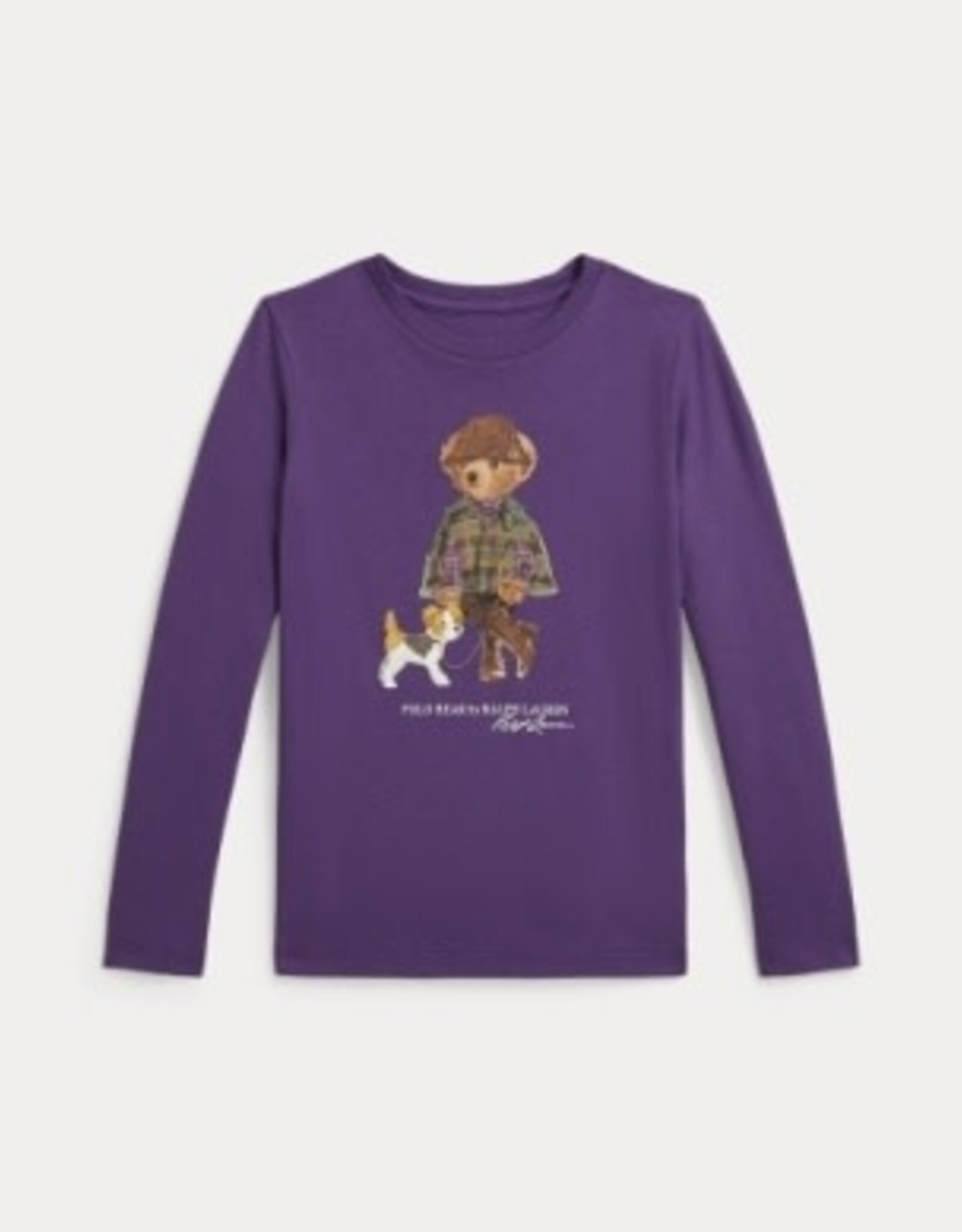RALPH LAUREN RALPH LAUREN T-shirt meisjes met beer paars