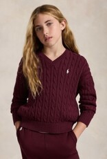RALPH LAUREN RALPH LAUREN Pull meisjes v-hals ruby