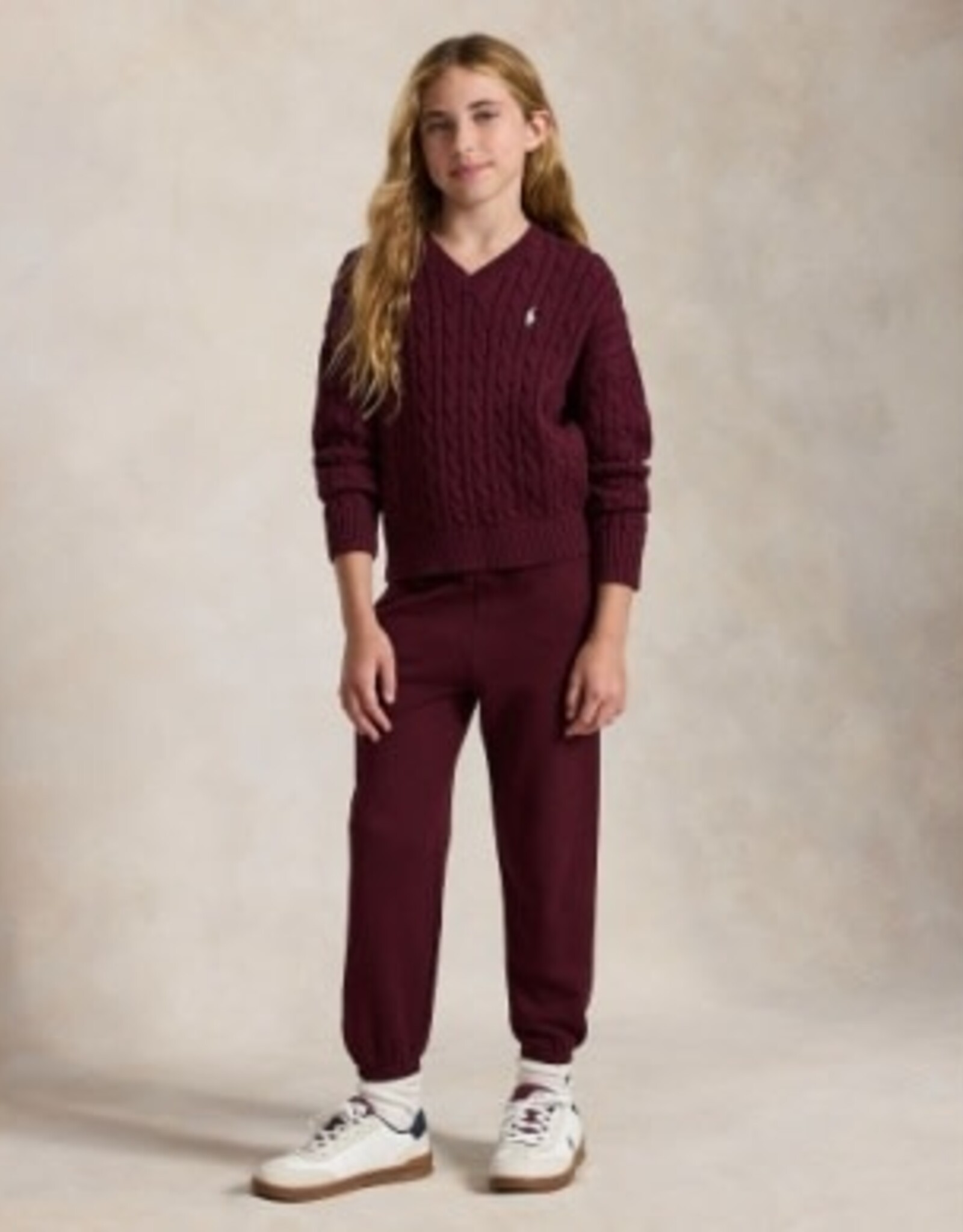 RALPH LAUREN RALPH LAUREN Pull meisjes v-hals ruby