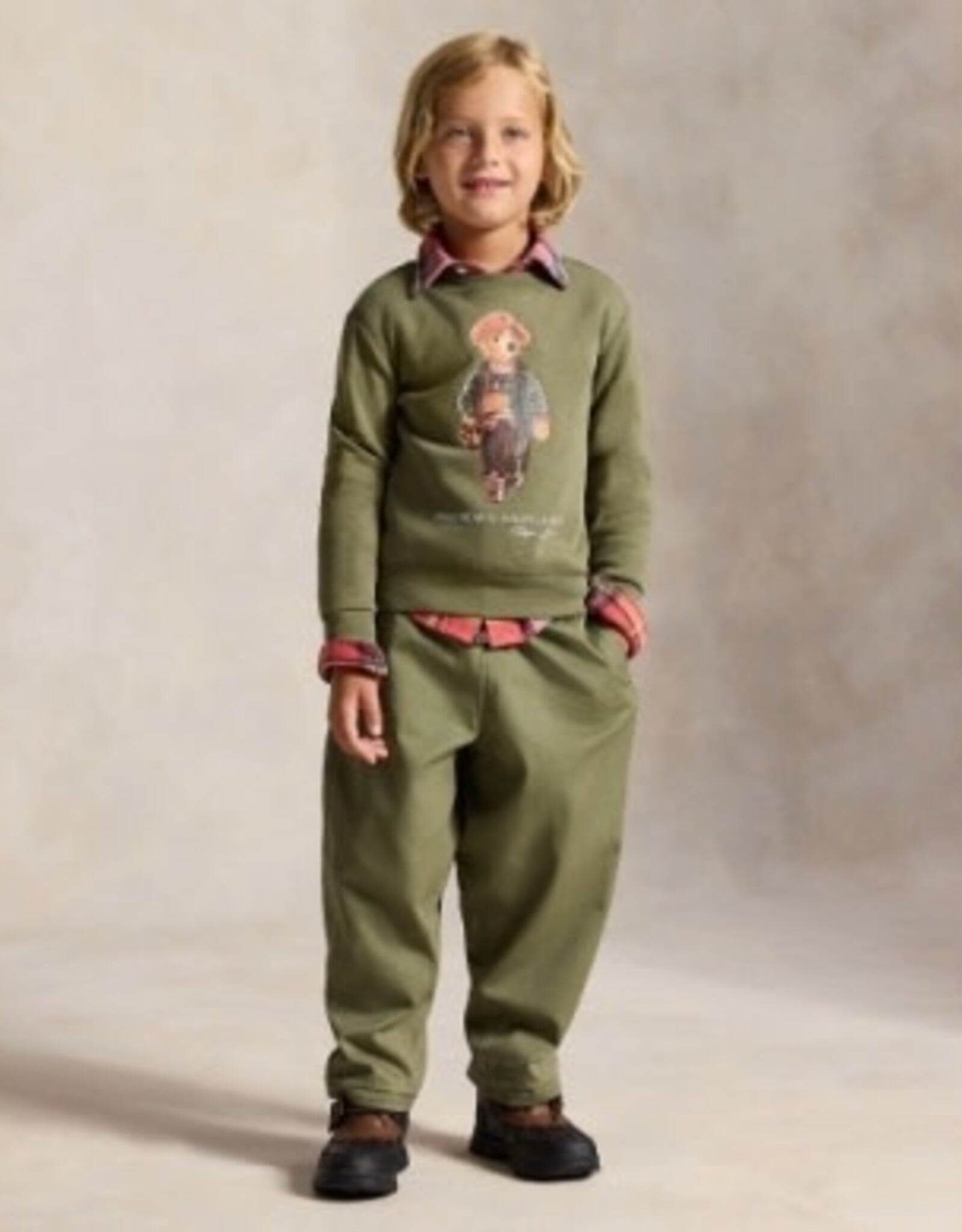 RALPH LAUREN RALPH LAUREN Sweater met beer kaki
