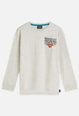 SCOTCH & SODA SCOTCH & SODA T-shirt artwork LM ecru melange